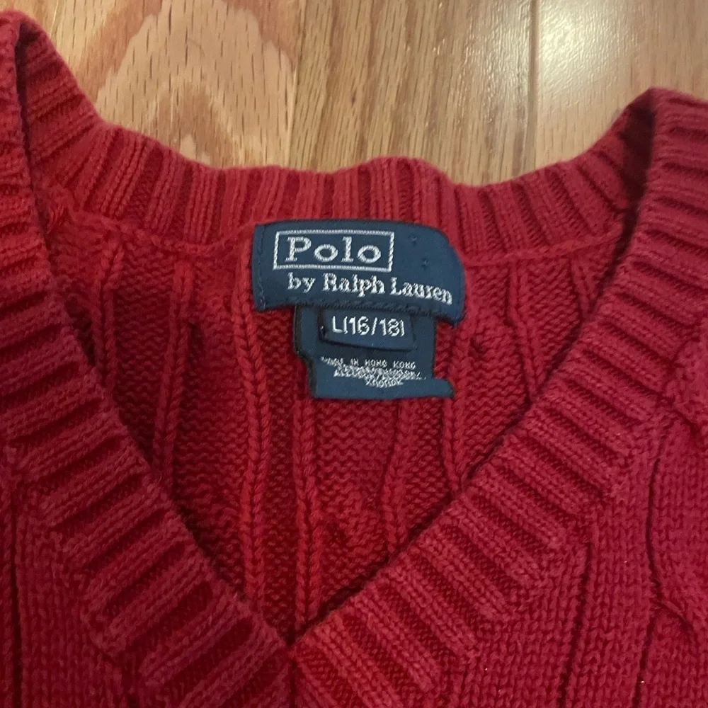 Polo by Ralph Lauren Boy’s Red Sweater Vest